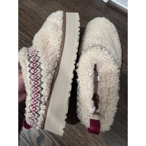 UGG Tazz Braid Platform Slippers Sandals 'Natural' Women's Size 9 NEW - Picture 12 of 16